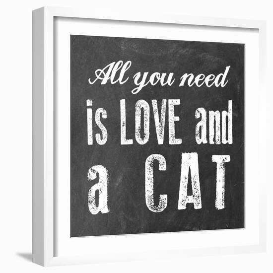 All You Need Cat-Erin Clark-Framed Giclee Print