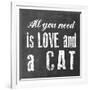 All You Need Cat-Erin Clark-Framed Giclee Print