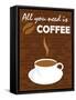 All You Need Is Coffee-comodo777-Framed Stretched Canvas