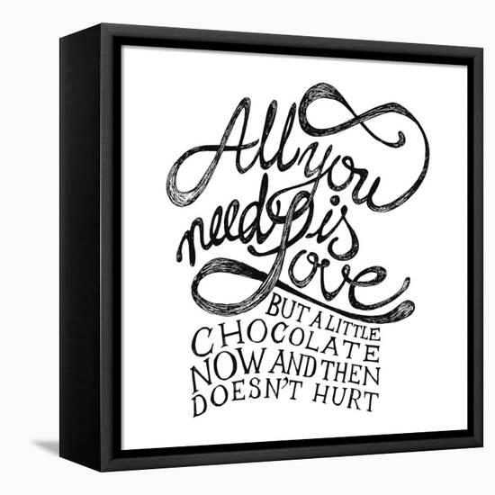 All You Need Is Love and Chocolate-ONiONAstudio-Framed Stretched Canvas