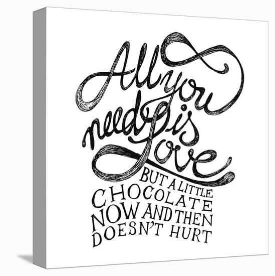 All You Need Is Love and Chocolate-ONiONAstudio-Stretched Canvas