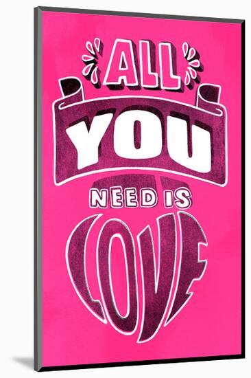 All You Need Is Love - Tommy Human Cartoon Print-Tommy Human-Mounted Giclee Print