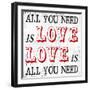 All You Need is Love-Max Carter-Framed Art Print