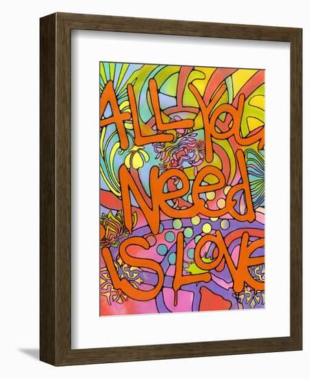 All you need is love-Dean Russo- Exclusive-Framed Giclee Print