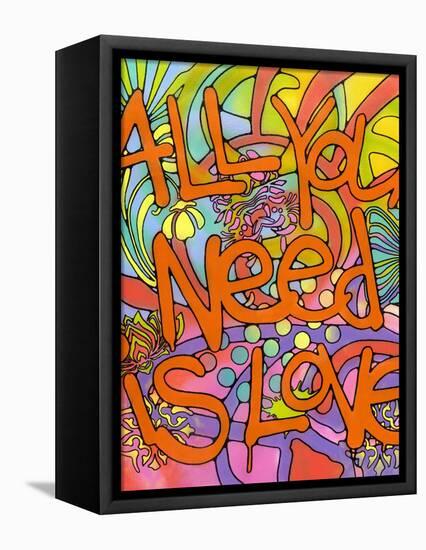 All you need is love-Dean Russo- Exclusive-Framed Stretched Canvas