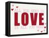 All You Need is LOVE-Allen Kimberly-Framed Stretched Canvas