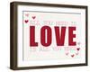 All You Need is LOVE-Allen Kimberly-Framed Art Print