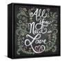 All You Needis Love-Elizabeth Caldwell-Framed Stretched Canvas