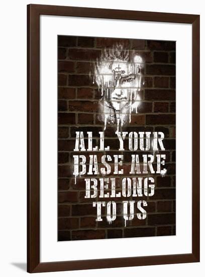 All Your Base Graffiti-null-Framed Poster