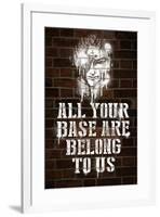 All Your Base Graffiti-null-Framed Poster