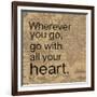 All Your Heart-Lauren Gibbons-Framed Art Print