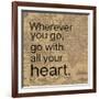 All Your Heart-Lauren Gibbons-Framed Art Print