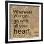 All Your Heart-Lauren Gibbons-Framed Art Print