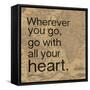 All Your Heart-Lauren Gibbons-Framed Stretched Canvas