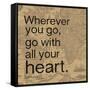 All Your Heart-Lauren Gibbons-Framed Stretched Canvas