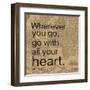 All Your Heart-Lauren Gibbons-Framed Art Print