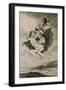 Alla va eso,("This way"),etching No.66 from the "Caprichos",around 1798. .-Francisco de Goya y Lucientes-Framed Giclee Print