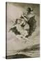 Alla Va Eso, (This Way), Etching No. 66 from the Caprichos, Around 1798-Francisco de Goya-Stretched Canvas