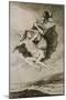 Alla Va Eso, (This Way), Etching No. 66 from the Caprichos, Around 1798-Francisco de Goya-Mounted Giclee Print