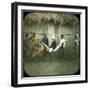 Allada (Dahomey), Transport in a Hammock, Circa 1890-Leon, Levy et Fils-Framed Photographic Print