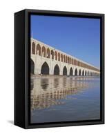 Allahverdi Khan Bridge River, Isfahan, Middle East-Robert Harding-Framed Stretched Canvas