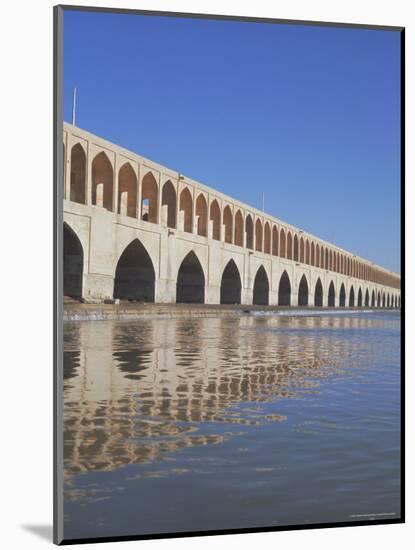 Allahverdi Khan Bridge River, Isfahan, Middle East-Robert Harding-Mounted Photographic Print