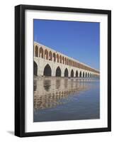 Allahverdi Khan Bridge River, Isfahan, Middle East-Robert Harding-Framed Photographic Print