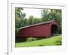 Allaman Covered Bridge in Henderson County, north of Nauvoo, Illinois, USA-Gayle Harper-Framed Photographic Print