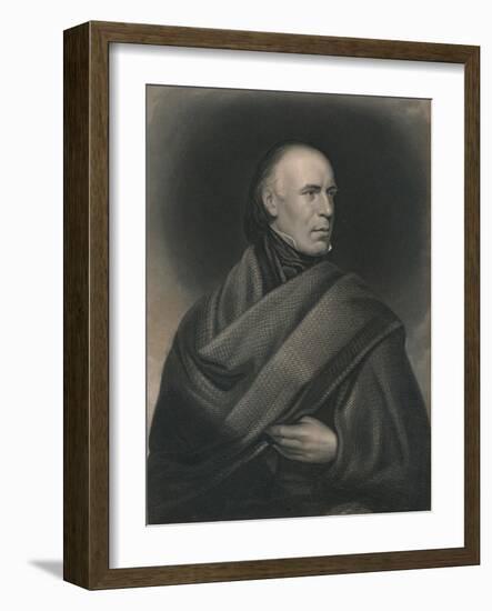 Allan Cunningham (1784-1842), Scottish poet and author, 1840-J Thomson-Framed Giclee Print