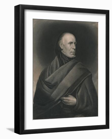 Allan Cunningham (1784-1842), Scottish poet and author, 1840-J Thomson-Framed Giclee Print