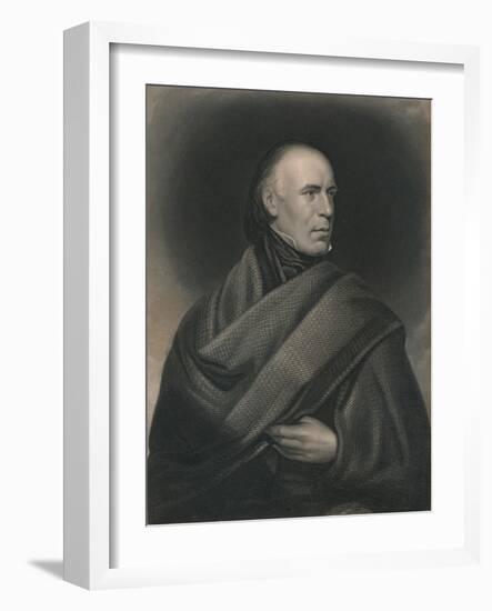 Allan Cunningham (1784-1842), Scottish poet and author, 1840-J Thomson-Framed Giclee Print