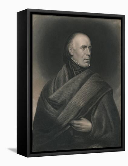 Allan Cunningham (1784-1842), Scottish poet and author, 1840-J Thomson-Framed Stretched Canvas