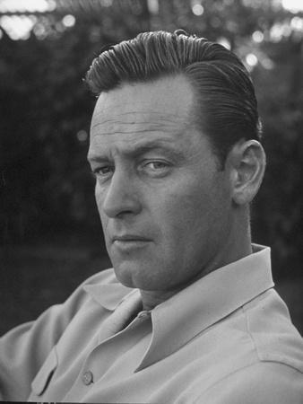 Actor William Holden Looking Serious