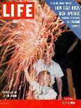 July Fourth Fireworks, July 4, 1955-Allan Grant-Photographic Print