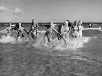 The Beachcomber Girls Who Work Night Clubs are Hanging Out at Beach in the Daytime-Allan Grant-Photographic Print