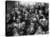 Allan Jay Lerner and Frederick Loewe with Crowd After "My Fair Lady" in Mark Hellinger Theater-Gordon Parks-Stretched Canvas