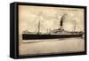 Allan Line, C.P.O.S, S.S. Grampian, Dampfschiff-null-Framed Stretched Canvas