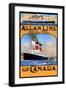 Allan Line Royal Mail To Canada-null-Framed Art Print