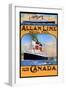 Allan Line Royal Mail To Canada-null-Framed Art Print