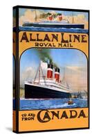 Allan Line Royal Mail To Canada-null-Stretched Canvas