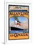 Allan Line Royal Mail To Canada-null-Framed Art Print