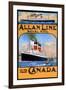 Allan Line Royal Mail To Canada-null-Framed Art Print