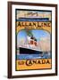 Allan Line Royal Mail To Canada-null-Framed Art Print