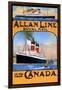 Allan Line Royal Mail To Canada-null-Framed Art Print