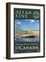 Allan Line to Canada Poster-null-Framed Photographic Print