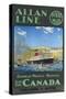 Allan Line to Canada Poster-null-Stretched Canvas