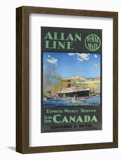 Allan Line to Canada Poster-null-Framed Photographic Print