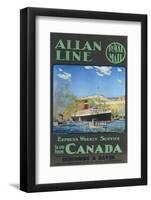 Allan Line to Canada Poster-null-Framed Photographic Print