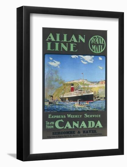 Allan Line to Canada Poster-null-Framed Photographic Print