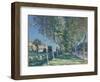 Allée de peupliers aux environs de Moret-sur-Loing-Alfred Sisley-Framed Giclee Print